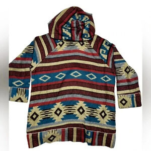 Mexicali Blues Bohemian Aztec Hoodie Size Small/ Medium